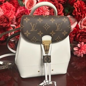 Louis Vuitton Monogram Brown and White Backpack